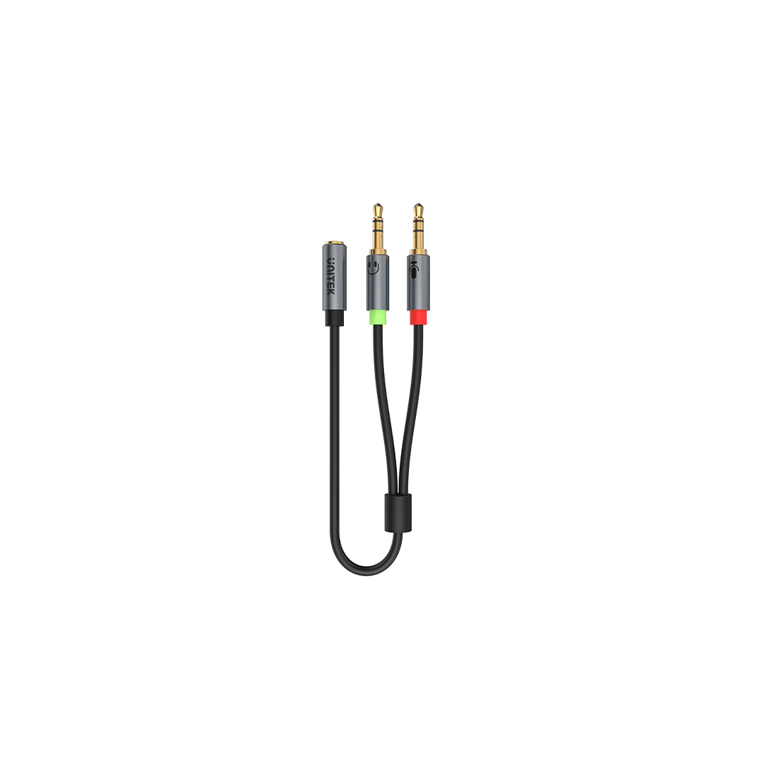 Unitek Headset Dual Adapter  3.5mm Plug to 3.5mm Jack Stereo Audio Cable 0.2M in Qatar Unitek Headset Dual Adapter  3.5mm Plug to 3.5mm Jack Stereo Audio Cable 0.2M in Qatar